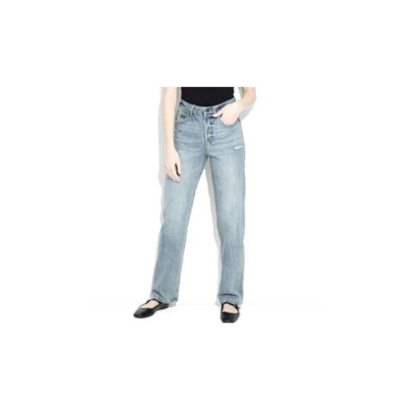 Women's High-Rise Straight Jeans - Wild Fable - Size 17 Medium Wash NWT - Picture 1 of 6
